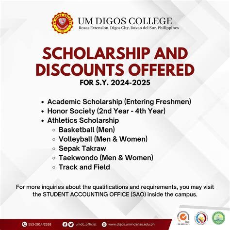 um digos tuition fee|Scholarship .